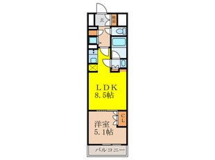 シティカレント新大阪の物件間取画像